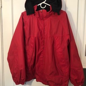 Medium weight rain jacket.